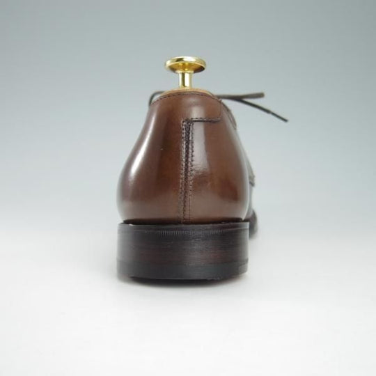 未使用★(英)グレンソン 8F【定価￥93,500-★G-ONEライン/G1】37705/プレーントゥ/Vフロント/カーフ/茶/メンズ/GRENSON★g771