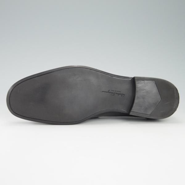 極美品★(伊)サルヴァトーレ・フェラガモ 8.5EE【★コインローファー/カーフ】スリッポン/黒/メンズ/Salvatore Ferragamo★g773