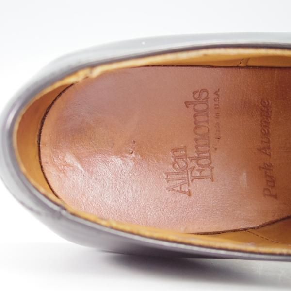 極上★(米)アレンエドモンズ 7D【定価￥75,900-★パークアベニュー/Park Avenue】ストレートチップ/カーフ/黒/ALLEN EDMONDS★g774