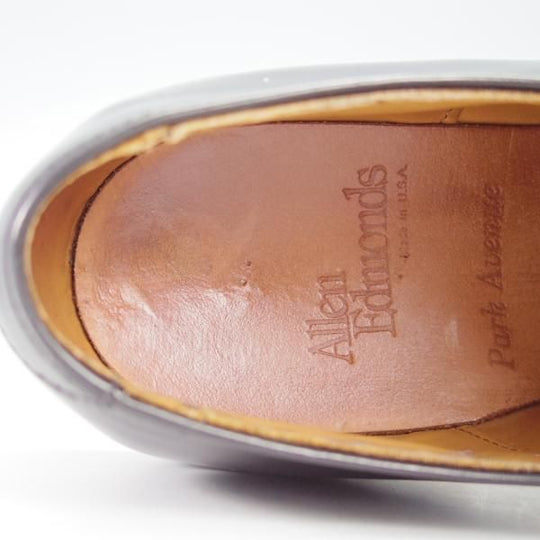 極上★(米)アレンエドモンズ 7D【定価￥75,900-★パークアベニュー/Park Avenue】ストレートチップ/カーフ/黒/ALLEN EDMONDS★g774