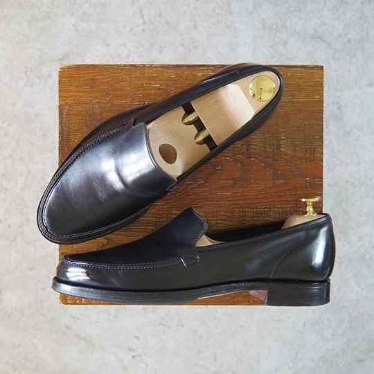 極美品★クロケット&ジョーンズ 6E【定価￥86,900-★ビームスF別注/GAVIN】235ラスト/ローファー/カーフ/黒/BEAMS/Crockett&Jones★g775