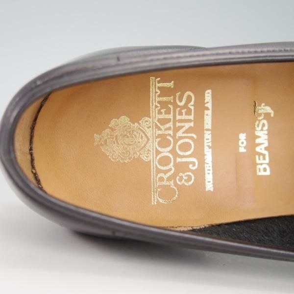 極美品★クロケット&ジョーンズ 6E【定価￥86,900-★ビームスF別注/GAVIN】235ラスト/ローファー/カーフ/黒/BEAMS/Crockett&Jones★g775