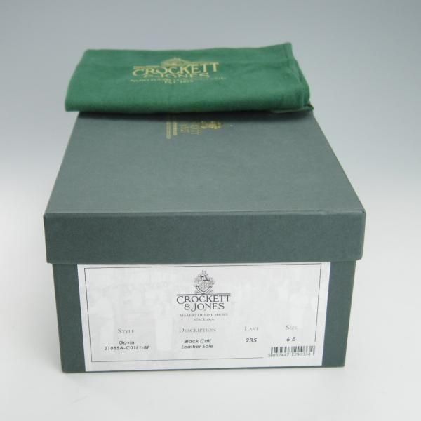 極美品★クロケット&ジョーンズ 6E【定価￥86,900-★ビームスF別注/GAVIN】235ラスト/ローファー/カーフ/黒/BEAMS/Crockett&Jones★g775