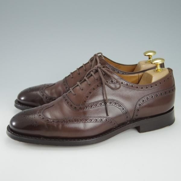 ★チャーチ 55F/UK5.5【チェットウィンド同系モデル★SANDRINGHAM/173ラスト】フルブローグ/カーフ/濃茶/メンズ/Church's★g777