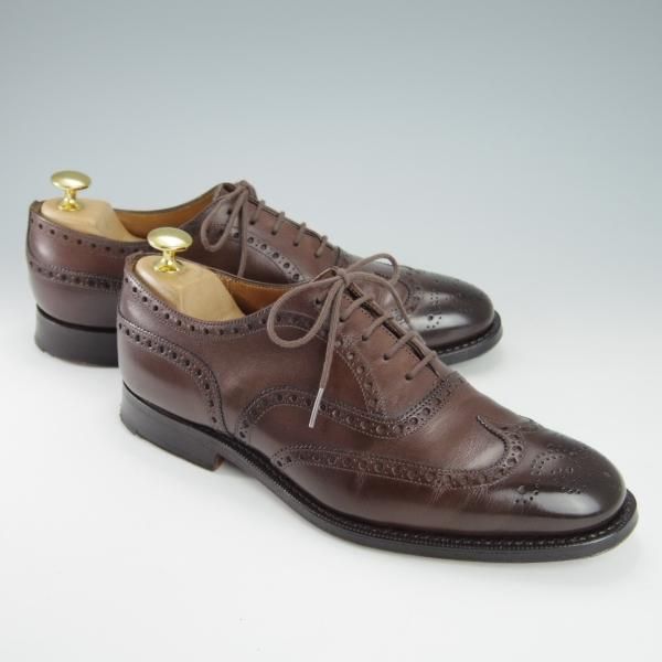 ★チャーチ 55F/UK5.5【チェットウィンド同系モデル★SANDRINGHAM/173ラスト】フルブローグ/カーフ/濃茶/メンズ/Church's★g777