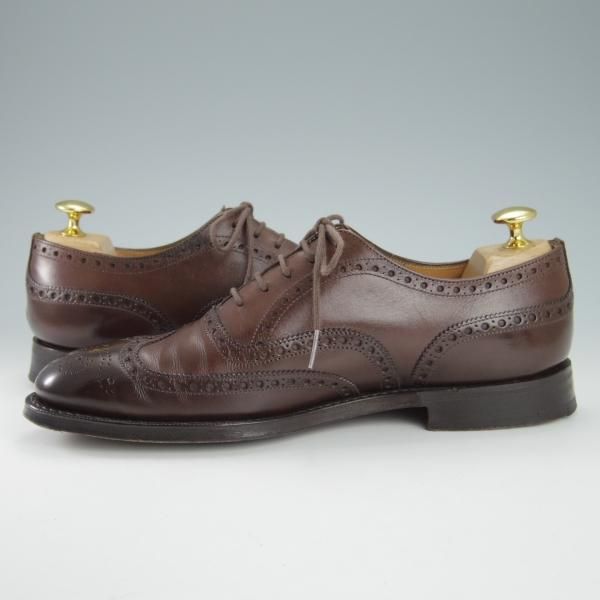 ★チャーチ 55F/UK5.5【チェットウィンド同系モデル★SANDRINGHAM/173ラスト】フルブローグ/カーフ/濃茶/メンズ/Church's★g777