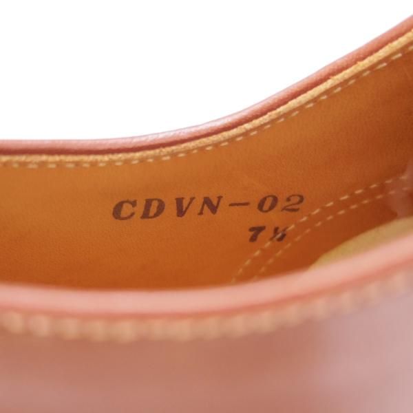 極美品★Makers/メイカーズ SIZE 7.5【現行定価￥114,950-★茶系コードバン仕様/BOURBON/ホーウィン社】CDVN-02/Vチップ★g779