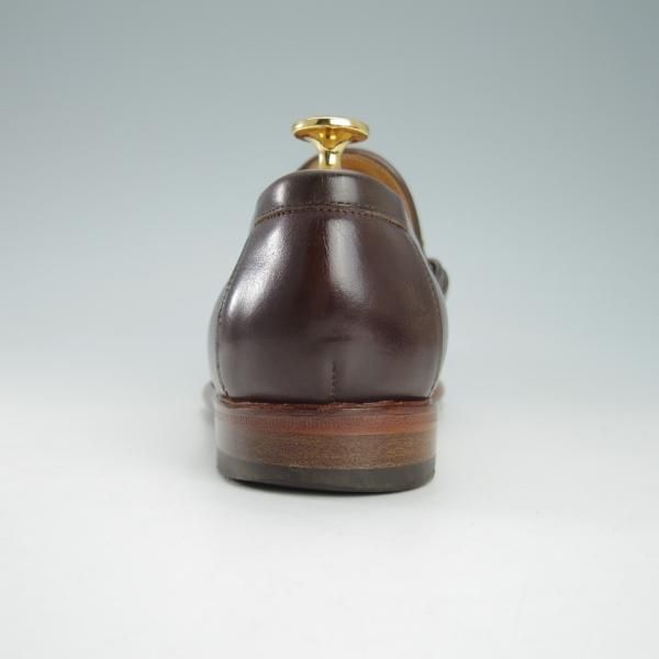 美品★(伊)F.LLIジャコメッティ SIZE 40【現行定価10万円程度★ビットローファー/FG291】カーフ/MARRONE/茶/Giacometti★g780