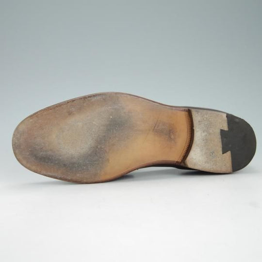 美品★(伊)F.LLIジャコメッティ SIZE 40【現行定価10万円程度★ビットローファー/FG291】カーフ/MARRONE/茶/Giacometti★g780