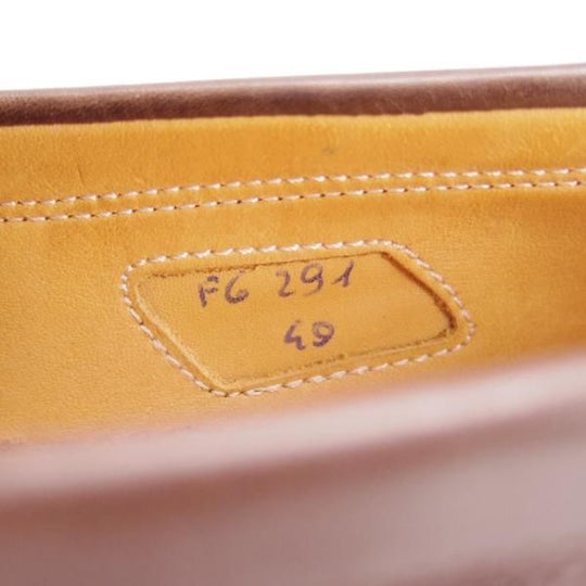 美品★(伊)F.LLIジャコメッティ SIZE 40【現行定価10万円程度★ビットローファー/FG291】カーフ/MARRONE/茶/Giacometti★g780