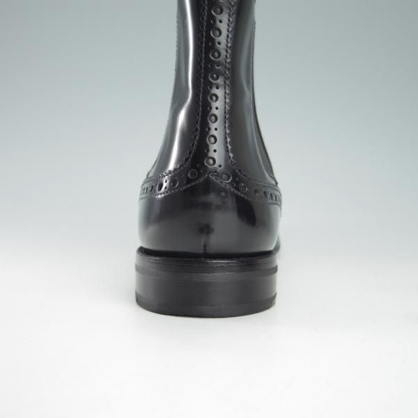 極美品★チャーチ(レディース) SIZE 37【定価￥130,900-★KETSBY WG/サイドゴアブーツ】ポリッシュドバインダーカーフ/黒/Church's★g781