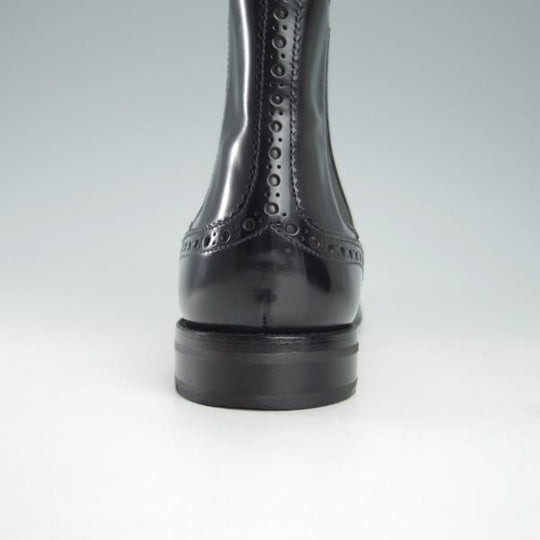 極美品★チャーチ(レディース) SIZE 37【定価￥130,900-★KETSBY WG/サイドゴアブーツ】ポリッシュドバインダーカーフ/黒/Church's★g781