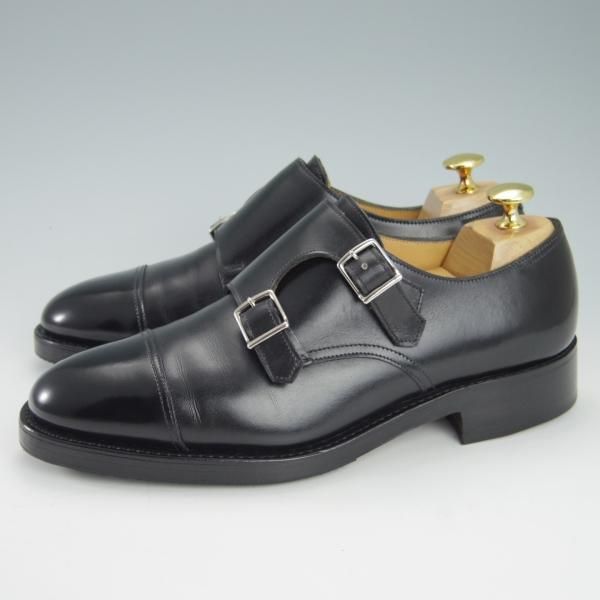 極上★ジョンロブ 5.5E【貴重★8797ラスト/WILLIAM/ウィリアム】ダブルモンク/カーフ/黒/メンズ/JOHN LOBB★g782