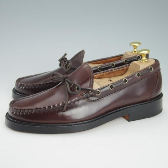 未使用★(米)YUKETEN/ユケテン 7.5C【定価￥118,800-★コードバン仕様/(米)ホーウィン社】705/モカシン/ローファー/赤茶/メンズ★g785