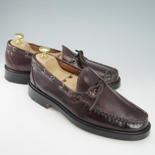 未使用★(米)YUKETEN/ユケテン 7.5C【定価￥118,800-★コードバン仕様/(米)ホーウィン社】705/モカシン/ローファー/赤茶/メンズ★g785