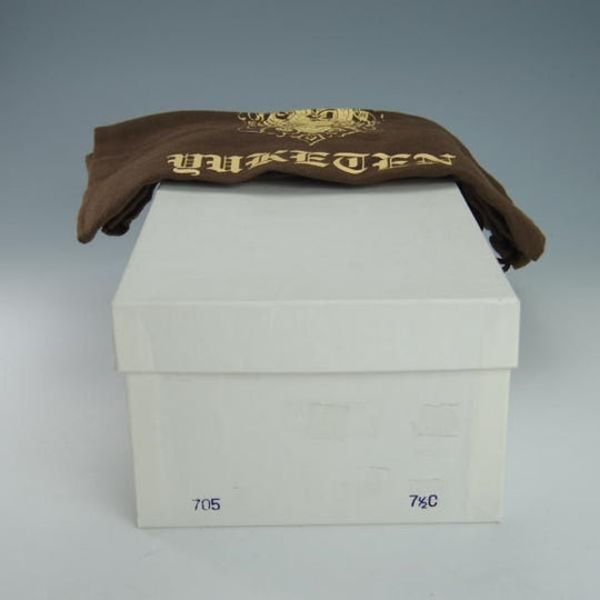 未使用★(米)YUKETEN/ユケテン 7.5C【定価￥118,800-★コードバン仕様/(米)ホーウィン社】705/モカシン/ローファー/赤茶/メンズ★g785