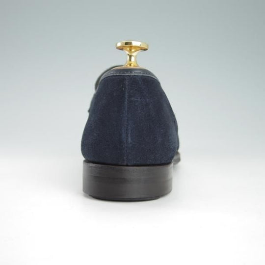 極上★クロケット&ジョーンズ 6E【ダイナイトソール仕様★ユナイテッドアローズ別注/ANTON】コインローファー/紺/Crockett&Jones★g787