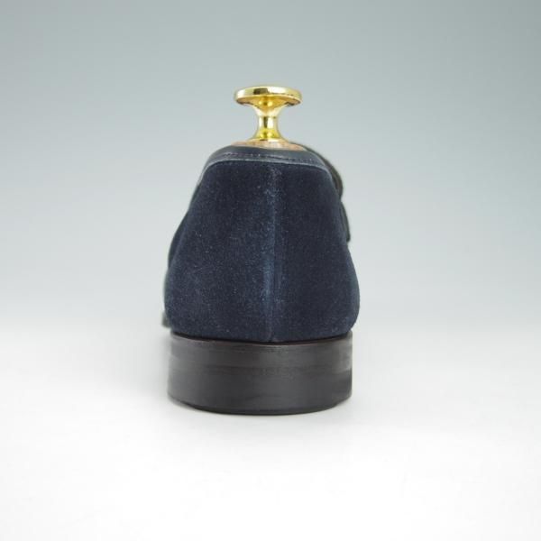 極上★クロケット&ジョーンズ 6E【ダイナイトソール仕様★ユナイテッドアローズ別注/ANTON】コインローファー/紺/Crockett&Jones★g787