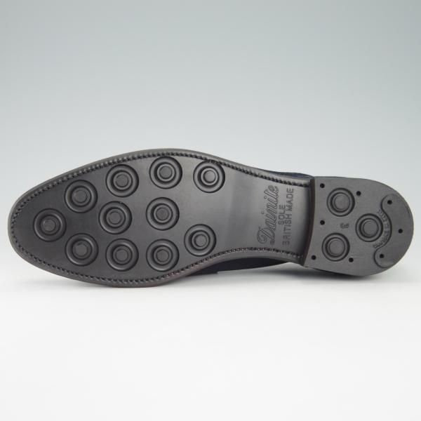 極上★クロケット&ジョーンズ 6E【ダイナイトソール仕様★ユナイテッドアローズ別注/ANTON】コインローファー/紺/Crockett&Jones★g787