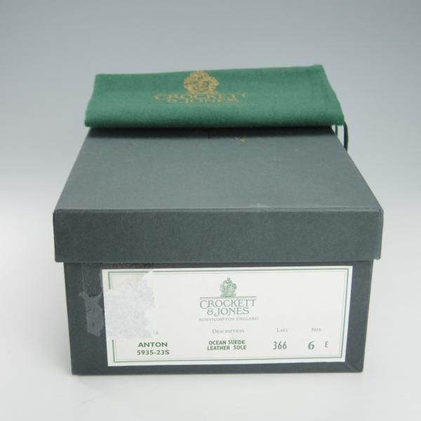 極上★クロケット&ジョーンズ 6E【ダイナイトソール仕様★ユナイテッドアローズ別注/ANTON】コインローファー/紺/Crockett&Jones★g787