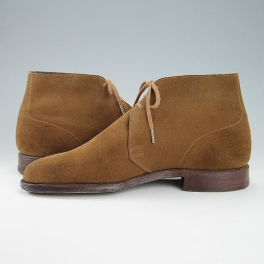 ★クロケット&ジョーンズ 6E【貴重★(英)ジョージ・クレバリー別注/チャッカブーツ】スエード/茶/GEORGE CLEVERLEY/Crockett&Jones★g788