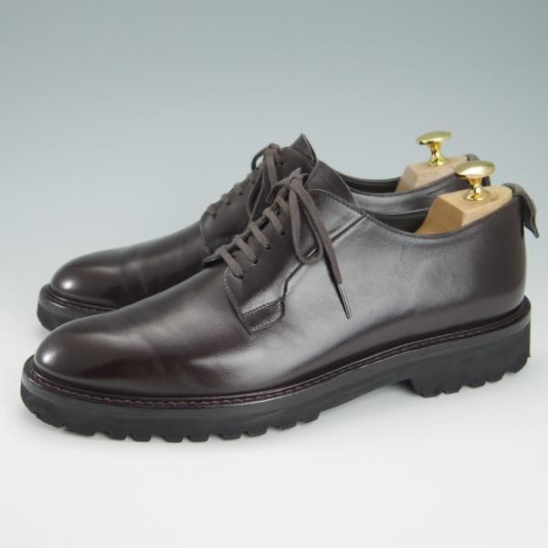 極美品★WH/ダブルエイチ SIZE 7【定価￥52,800-★(仏)アノネイ社/ボカルーカーフ】WH0001/プレーントゥ/Vocalou/濃茶/メンズ★g791