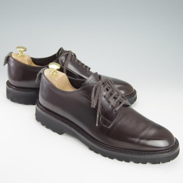 極美品★WH/ダブルエイチ SIZE 7【定価￥52,800-★(仏)アノネイ社/ボカルーカーフ】WH0001/プレーントゥ/Vocalou/濃茶/メンズ★g791