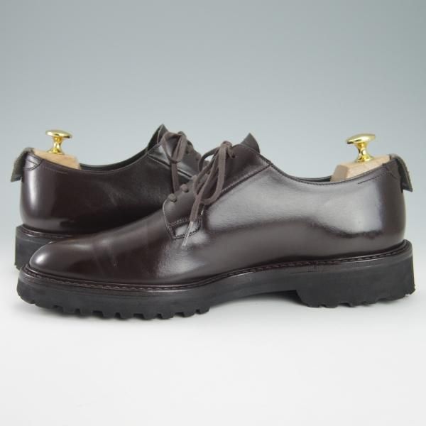 極美品★WH/ダブルエイチ SIZE 7【定価￥52,800-★(仏)アノネイ社/ボカルーカーフ】WH0001/プレーントゥ/Vocalou/濃茶/メンズ★g791