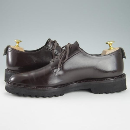 極美品★WH/ダブルエイチ SIZE 7【定価￥52,800-★(仏)アノネイ社/ボカルーカーフ】WH0001/プレーントゥ/Vocalou/濃茶/メンズ★g791