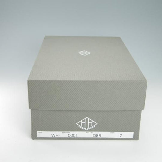 極美品★WH/ダブルエイチ SIZE 7【定価￥52,800-★(仏)アノネイ社/ボカルーカーフ】WH0001/プレーントゥ/Vocalou/濃茶/メンズ★g791