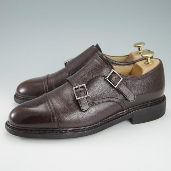 ★パラブーツ SIZE 6【定価￥71,500-★ビームスF別注/POE】ダブルモンク/グレインレザー/濃茶/メンズ/BEAMS F/Paraboot★g792