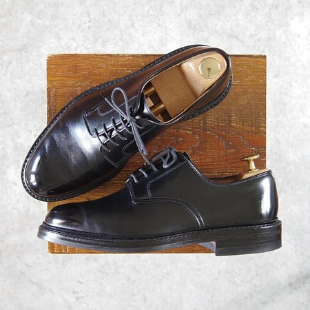 極美品★クロケット&ジョーンズ 6E【定価￥88,000-★ダイナイトソール/SEDGEMOOR 3】378ラスト/プレーントゥ/黒/Crockett&Jones★g793