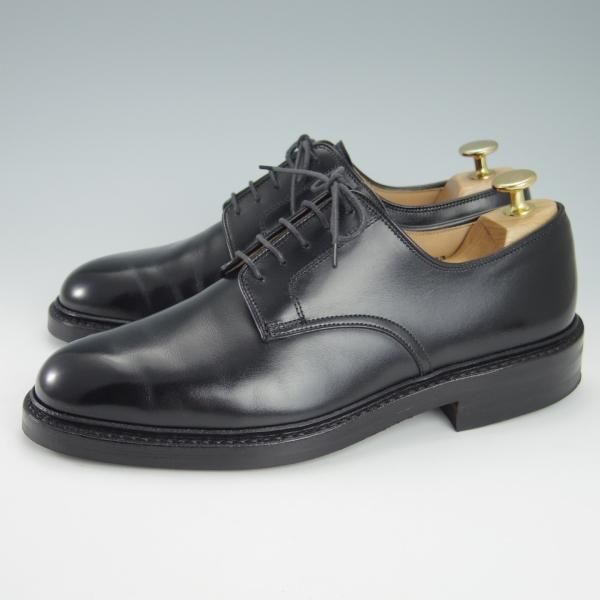 極美品★クロケット&ジョーンズ 6E【定価￥88,000-★ダイナイトソール/SEDGEMOOR 3】378ラスト/プレーントゥ/黒/Crockett&Jones★g793