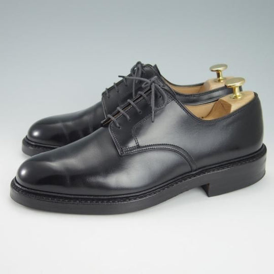 極美品★クロケット&ジョーンズ 6E【定価￥88,000-★ダイナイトソール/SEDGEMOOR 3】378ラスト/プレーントゥ/黒/Crockett&Jones★g793