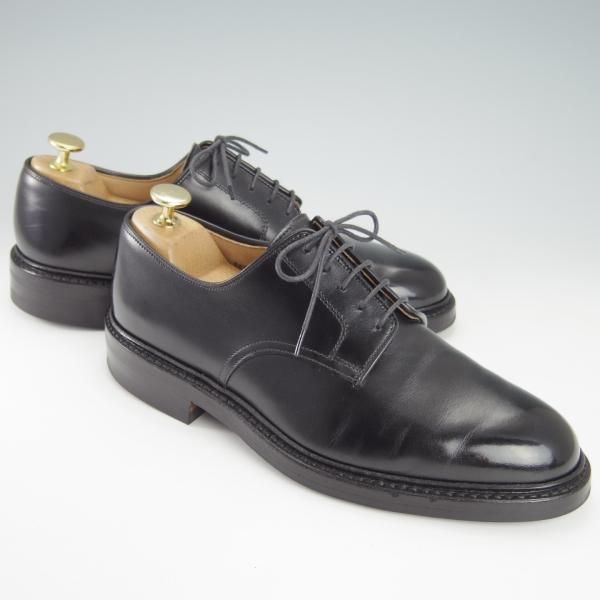 極美品★クロケット&ジョーンズ 6E【定価￥88,000-★ダイナイトソール/SEDGEMOOR 3】378ラスト/プレーントゥ/黒/Crockett&Jones★g793