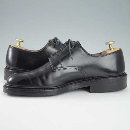 極美品★クロケット&ジョーンズ 6E【定価￥88,000-★ダイナイトソール/SEDGEMOOR 3】378ラスト/プレーントゥ/黒/Crockett&Jones★g793