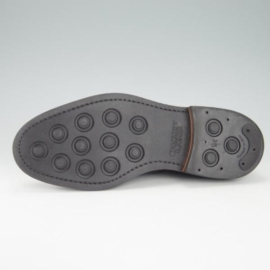 極美品★クロケット&ジョーンズ 6E【定価￥88,000-★ダイナイトソール/SEDGEMOOR 3】378ラスト/プレーントゥ/黒/Crockett&Jones★g793