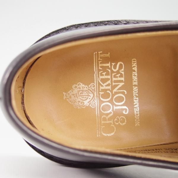 極美品★クロケット&ジョーンズ 6E【定価￥88,000-★ダイナイトソール/SEDGEMOOR 3】378ラスト/プレーントゥ/黒/Crockett&Jones★g793