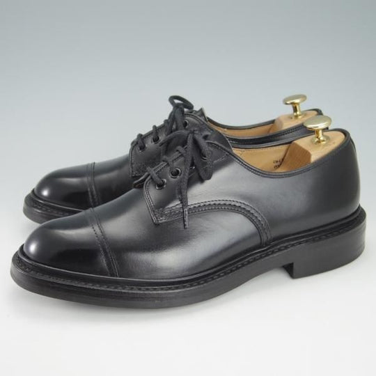 極美品★トリッカーズ SIZE 7【現行定価8.5万円程度★ダイナイトソール仕様/M7195】カントリーシューズ/短靴/カーフ/黒/Tricker's★g795