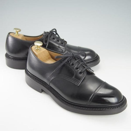 極美品★トリッカーズ SIZE 7【現行定価8.5万円程度★ダイナイトソール仕様/M7195】カントリーシューズ/短靴/カーフ/黒/Tricker's★g795
