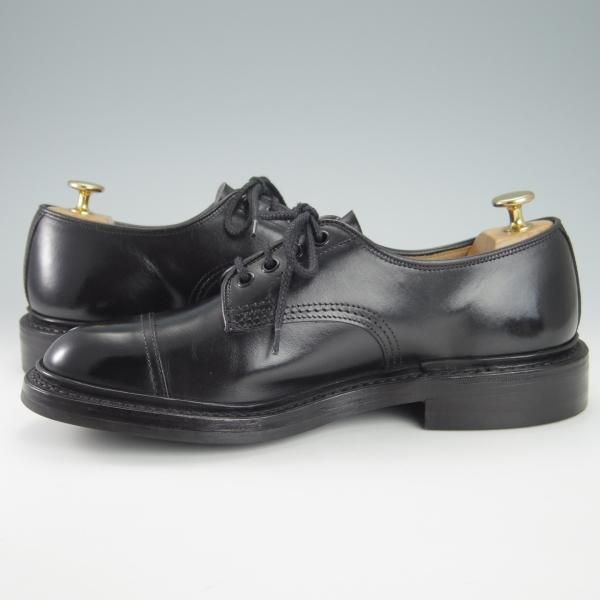 極美品★トリッカーズ SIZE 7【現行定価8.5万円程度★ダイナイトソール仕様/M7195】カントリーシューズ/短靴/カーフ/黒/Tricker's★g795
