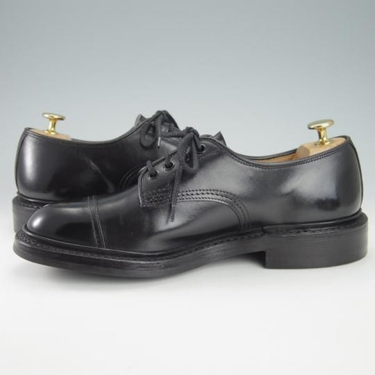 極美品★トリッカーズ SIZE 7【現行定価8.5万円程度★ダイナイトソール仕様/M7195】カントリーシューズ/短靴/カーフ/黒/Tricker's★g795