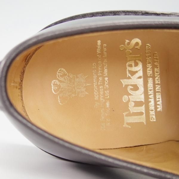 極美品★トリッカーズ SIZE 7【現行定価8.5万円程度★ダイナイトソール仕様/M7195】カントリーシューズ/短靴/カーフ/黒/Tricker's★g795