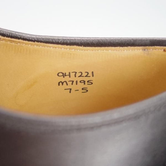 極美品★トリッカーズ SIZE 7【現行定価8.5万円程度★ダイナイトソール仕様/M7195】カントリーシューズ/短靴/カーフ/黒/Tricker's★g795