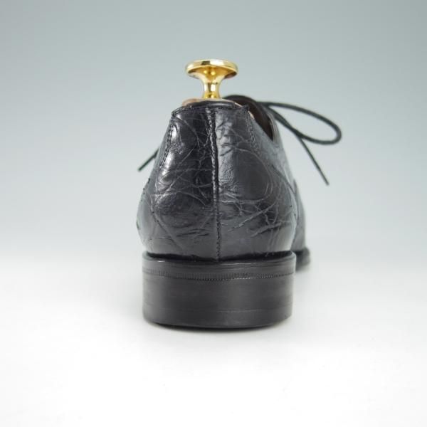 極美品★(スペイン製)CARMINA/カルミナ SIZE 6.5【モデル定価￥181,500-★クロコダイル/トレーディングポスト別注】DEIAラスト/黒★g796