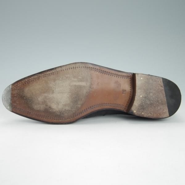 極美品★(スペイン製)CARMINA/カルミナ SIZE 6.5【モデル定価￥181,500-★クロコダイル/トレーディングポスト別注】DEIAラスト/黒★g796