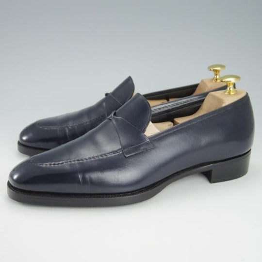 極上★(英)ガジアーノ&ガーリング 6.5E【モデル定価￥242,000-★ANTIBES/アンティーブス】KN14ラスト/ローファー/紺/GAZIANO&GIRLING★g797