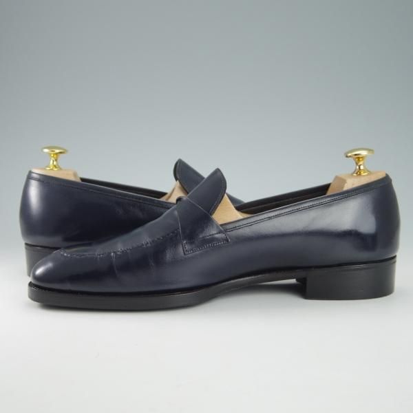 極上★(英)ガジアーノ&ガーリング 6.5E【モデル定価￥242,000-★ANTIBES/アンティーブス】KN14ラスト/ローファー/紺/GAZIANO&GIRLING★g797