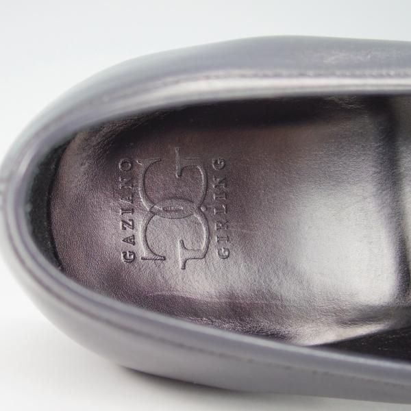 極上★(英)ガジアーノ&ガーリング 6.5E【モデル定価￥242,000-★ANTIBES/アンティーブス】KN14ラスト/ローファー/紺/GAZIANO&GIRLING★g797