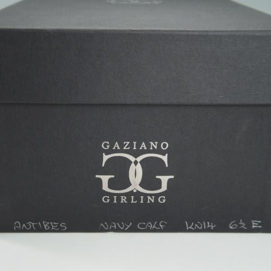 極上★(英)ガジアーノ&ガーリング 6.5E【モデル定価￥242,000-★ANTIBES/アンティーブス】KN14ラスト/ローファー/紺/GAZIANO&GIRLING★g797